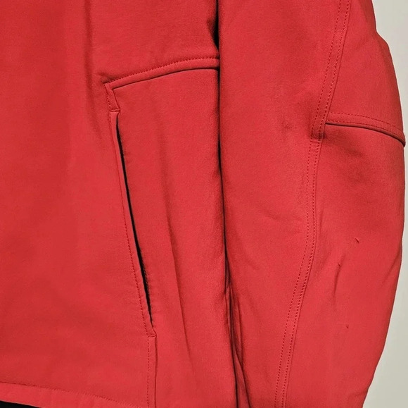 Marmot Gravity Mens XL Softshell Jacket Fleece Lined Full Zip Outdoors Red - Picture 4 of 10